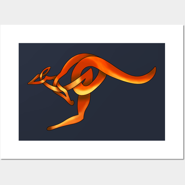 Kangaroo Wall Art by KnotYourWorld4